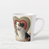 独自のペットパーソナライズされたフォトカスタム文字の作成 カフェラテマグ (右)