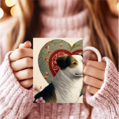 独自のペットパーソナライズされたフォトカスタム文字の作成 ツートーンマグカップ