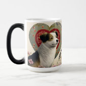 独自のペットパーソナライズされたフォトカスタム文字の作成 モーフィングマグカップ (左)