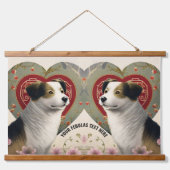 独自のペットパーソナライズされたフォトカスタム文字の作成 吊り下げ型タペストリー (正面)