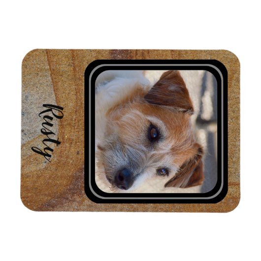 独自のペットフォト磁石を作成する マグネット (横)