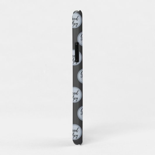 独自のペットポートレートフォトグレイのモダン作成 Case-Mate iPhoneケース (裏面/右)