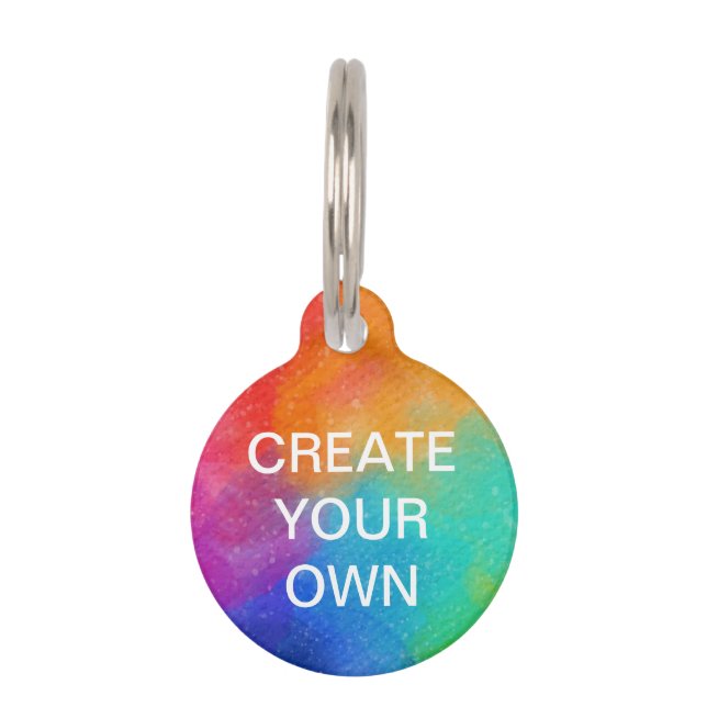 独自のペットIDの作成ラベル ペット　ネームタグ (正面)