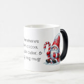 独自のペパーミントカネクリスマス格言を作成 モーフィングマグカップ (正面右)