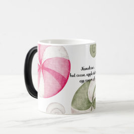 独自のペパーミントキャンディクリスマスを作成 モーフィングマグカップ