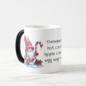 独自のペパーミントキャンディクリスマス格言を作成 モーフィングマグカップ (正面左)