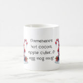 独自のペパーミントキャンディクリスマス格言を作成 モーフィングマグカップ (中央)