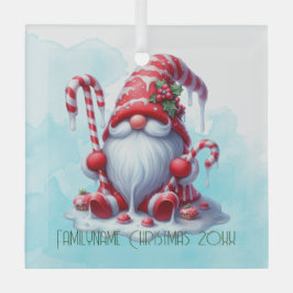 独自のペパーミントストライプのクリスマス格言の作成 ガラスオーナメント