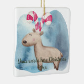 独自のペパーミントトナカイのクリスマスを作成 セラミックオーナメント (右)