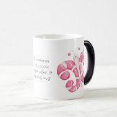 独自のペパーミントバタフライクリスマスを作成 モーフィングマグカップ (正面右)