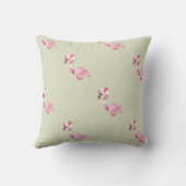 独自のペパーミントフラミンゴクリスマスを作成 クッション (裏面)