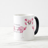 独自のペパーミントフラミンゴクリスマスを作成 モーフィングマグカップ (正面右)