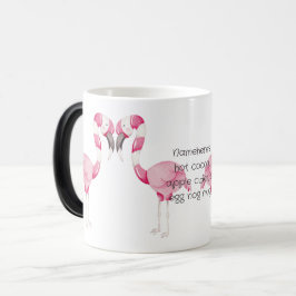 独自のペパーミントフラミンゴクリスマスを作成 モーフィングマグカップ