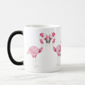 独自のペパーミントフラミンゴクリスマスを作成 モーフィングマグカップ (左)