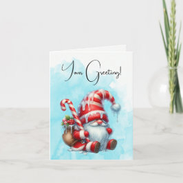 独自のペパーミントベリーのクリスマスクリスマス格言を作成 シーズンカード