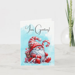 独自のペパーミントベリーのクリスマスクリスマス格言を作成 シーズンカード