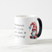 独自のペパーミントベリーのクリスマスクリスマス格言を作成 モーフィングマグカップ (正面右)