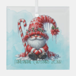 独自のペパーミントメリークリスマス格言の作成 ガラスオーナメント