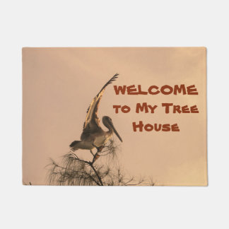 独自のペリカンカスタムの木のドアマットを作成 ドアマット