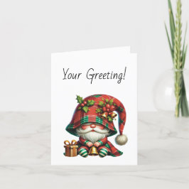 独自のホリークリスマスプレイド格言ベルの作成 シーズンカード