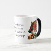 独自のホリークリスマスプレイド格言ベルの作成 モーフィングマグカップ (正面右)