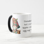 独自のホリークリスマスプレイド格言ベルの作成 モーフィングマグカップ (正面左)