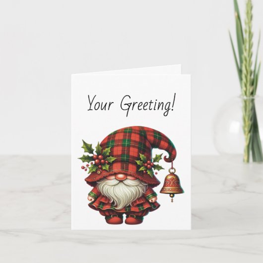 独自のホリークリスマスプレド格言の作成 シーズンカード (正面)