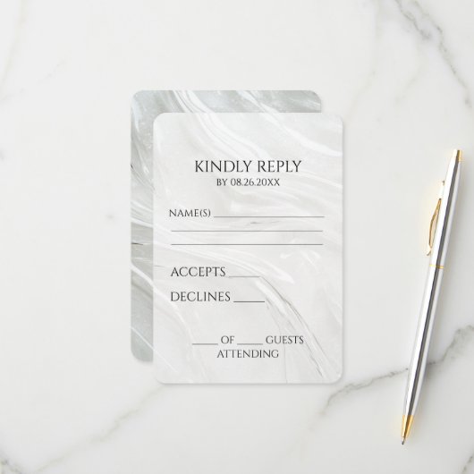 独自のホワイトパールかわいらしテクスチャを作成する 出欠カード (正面/裏面インサイチュ)