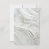 独自のホワイトパールかわいらしテクスチャを作成する 出欠カード (裏面)