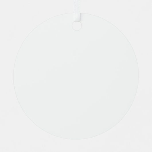 独自のホワイトメタルサークルオーナメントを作成 メタルオーナメント (正面)