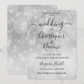 独自のホワイトライトの作成《写真》ぼけ味結婚 招待状 (正面/裏面)