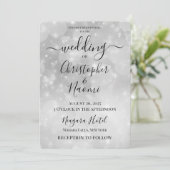 独自のホワイトライトの作成《写真》ぼけ味結婚 招待状 (スタンド正面)