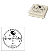 独自のホームベーカリーの作成 ラバースタンプ (押印)