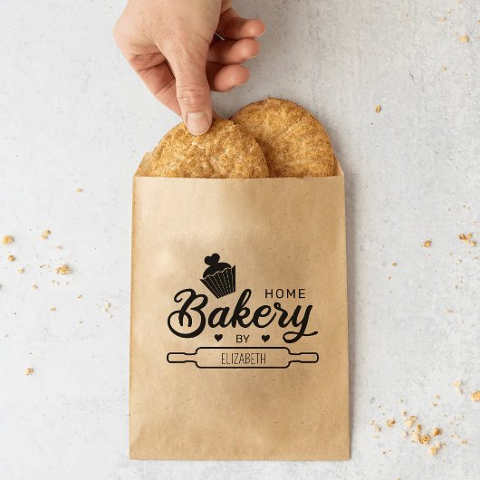 独自のホームベーカリーの作成 ラバースタンプ