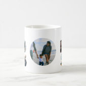 独自のボス写真の一致カップルを作成 コーヒーマグカップ (中央)