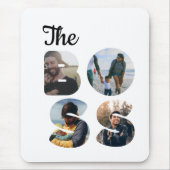 独自のボス写真の一致カップルを作成 マウスパッド (正面)