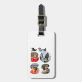 独自のボス写真の一致カップルを作成 ラゲッジタグ (正面縦)