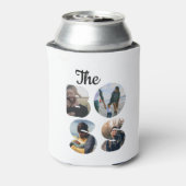 独自のボス写真の一致カップルを作成 缶クーラー (缶裏面)