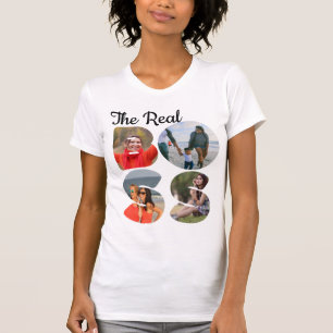 独自のボス写真の一致カップルを作成 Tシャツ