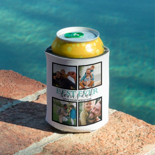 独自のボーナスモダンパパの作成4 Photo Collag 缶クーラー (インサイチュ プール)