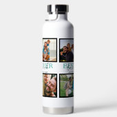 独自のボーナスモダンパパの作成4 Photo Collage ウォーターボトル (右面)