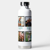 独自のボーナスモダンパパの作成4 Photo Collage ウォーターボトル (左面)