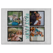 独自のボーナスモダンパパの作成4 Photo Collage カッティングボード (正面)