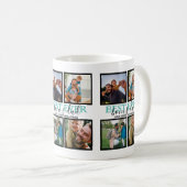 独自のボーナスモダンパパの作成4 Photo Collage コーヒーマグカップ (正面右)