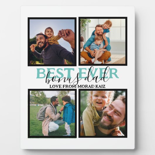 独自のボーナスモダンパパの作成4 Photo Collage フォトプラーク (正面)