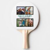 独自のボーナスモダンパパの作成4 Photo Collage 卓球ラケット (正面)