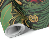 独自のポインセテエレガントィアとボーブルの作成 ラッピングペーパー (ロールコーナー)