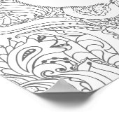 独自のポスターの瞑想フローラを色付けする ポスター (角)