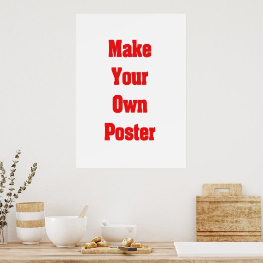 独自のポスターまたはフレーム付きキャンバスを印刷する ポスター (キッチン)