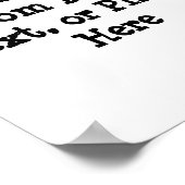 独自のポスターを作成 – カスタマイズデザイン ポスター (角)